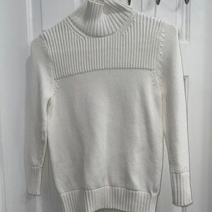 Ann Taylor Cream Turtleneck Sweater